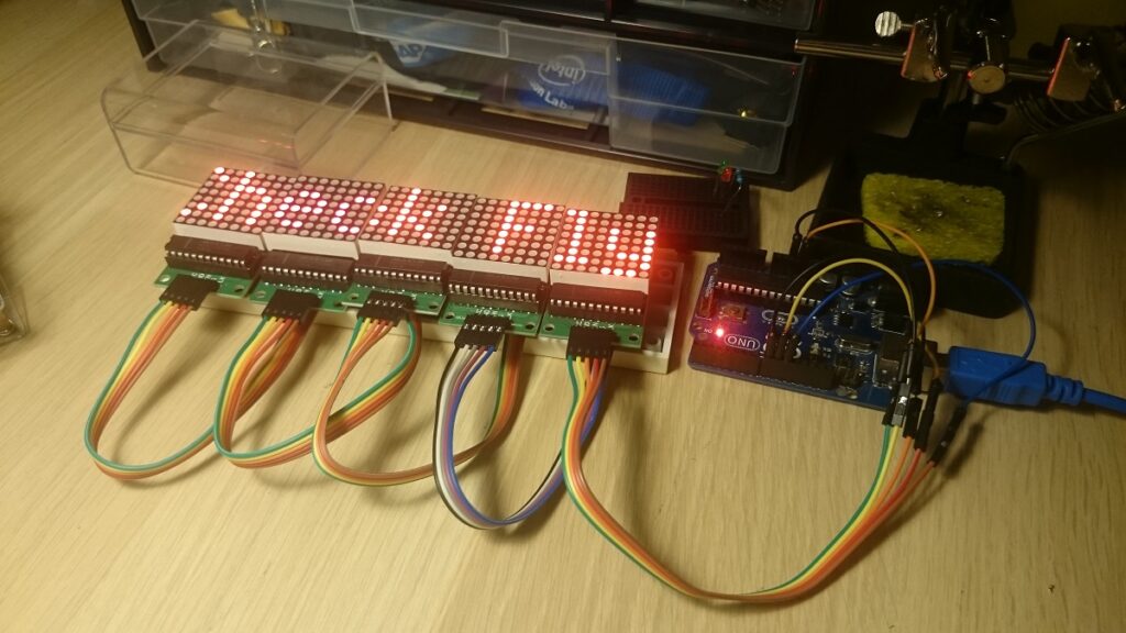arduino led matrix max7219